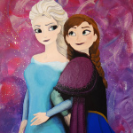 Elsa & Anna Painting