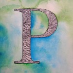 Letter "P" Painting