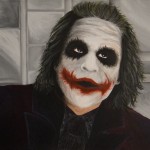 Painting of Heath Ledger as the Joker